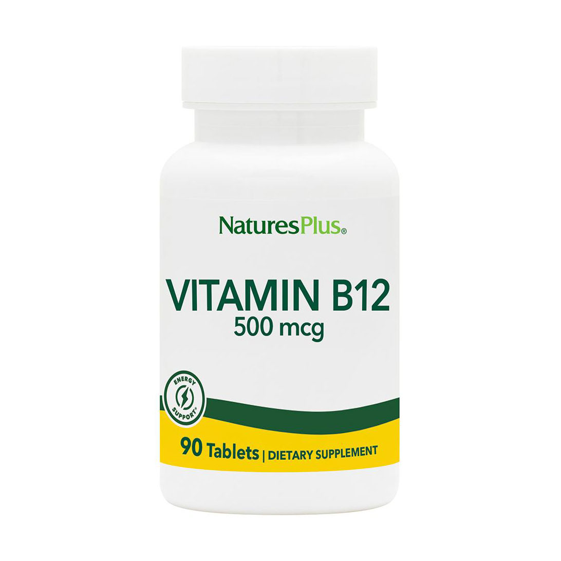 Вітамін B12 (Метилкобаламін) NaturesPlus Vitamin B12, 500 мкг, 90 таблеток